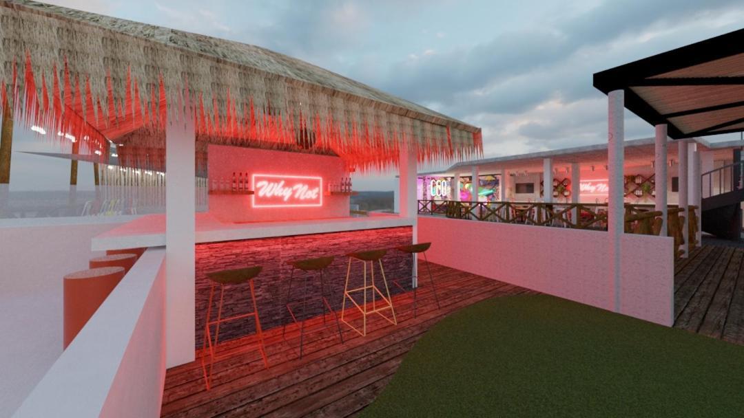 פלאייה דל כרמן Why Not Rooftop Party Hostel מראה חיצוני תמונה